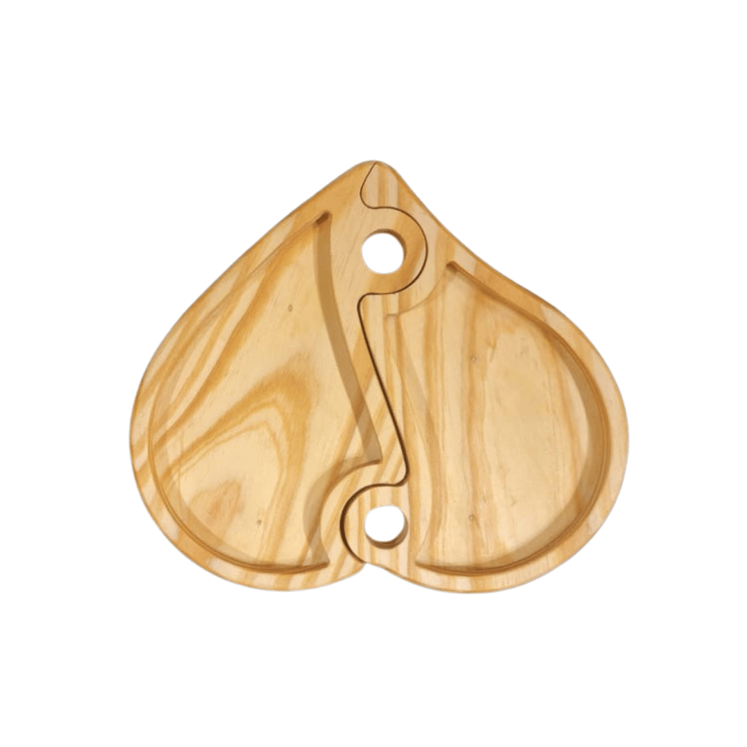 Heart Puzzle Plate 2 pieces 28cm